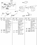 Controls Springs Diagram and Parts List for 138432-0188-B1  Briggs and Stratton Engine